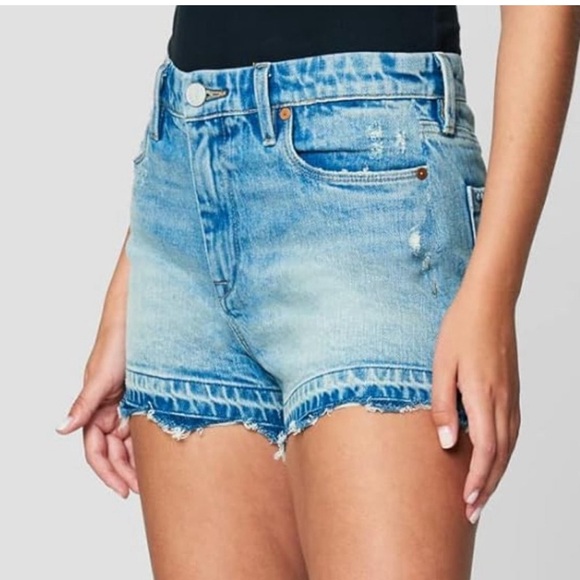 Blank NYC Denim Shorts Size 27 High Potential The Essex Release Hem Cut-Off - Picture 4 of 16